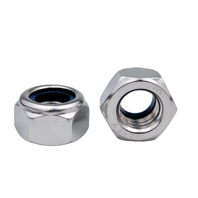 304不锈钢六角尼龙锁紧螺母放松