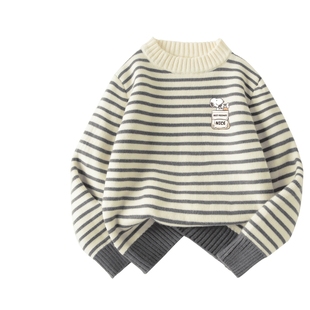 史努比童装男童毛衣男大童冬季上衣保暖针织衫儿童加绒加厚毛线衣