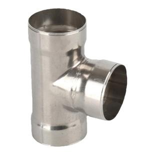 304薄壁不锈钢承插焊接三通 燃气水管承插式承口管件等径三通接头
