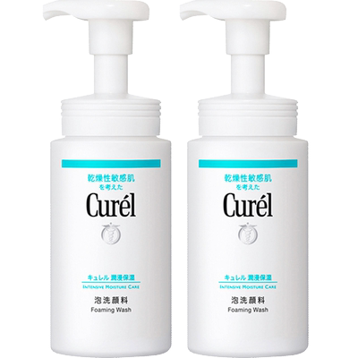 珂润泡沫洁面2瓶装温和清洁