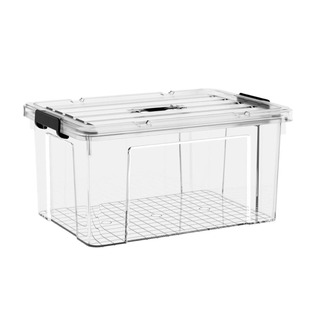 加厚透明大容量收纳箱超大家用衣服玩具整理箱特大手提塑料储物箱