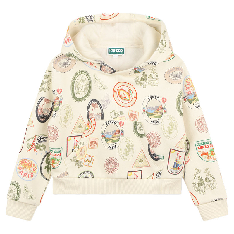 【断码特惠】KENZO KIDS童装儿童休闲连帽卫衣K60696