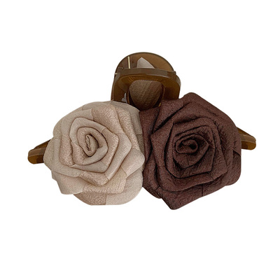 唐嫣同款~花朵米咖发抓扎头发夹发爪女头饰韩国发饰抓夹鲨鱼夹