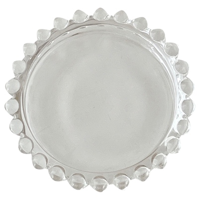 简约珠点玻璃烛台香薰蜡烛托盘