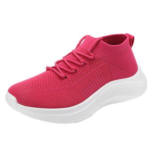 睿登休闲运动鞋圆头网面透气减震走步鞋户外运动休闲女鞋冬季新款