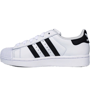 adidas阿迪达斯三叶草大童鞋SUPERSTAR II J运动休闲鞋JQ4098