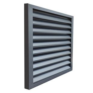 铝合金防雨百叶窗通风口百叶格栅防水外墙百叶风口空调外机罩定制