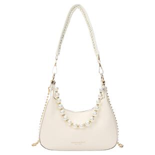 春夏包包女2025新款潮时尚法国小众设计法棍腋下包链条单肩斜挎包