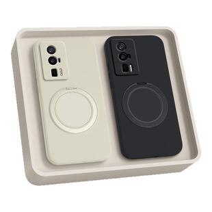 适用小米Pocof5pro手机壳MI新款pocox3GT液态硅胶X4GT保护套poco全包f5防摔POCOF3支点壳带支架男女磁吸外壳