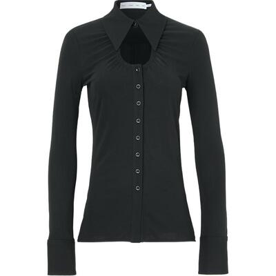 【折扣】Proenza Schouler 春夏女士褶饰挖剪平纹布衬衫