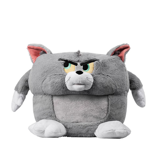 POP SUNDAY正版猫和老鼠家用汤姆和杰瑞小矮凳毛绒坐垫潮玩手办礼