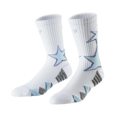 维动璀璨实战专业篮球袜子男毛巾底跑步训练美式加厚中长筒运动袜