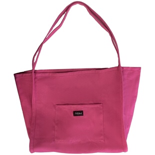 慵懒风纯色帆布包2023新款ins女包大容量简约韩版单肩文艺斜跨包