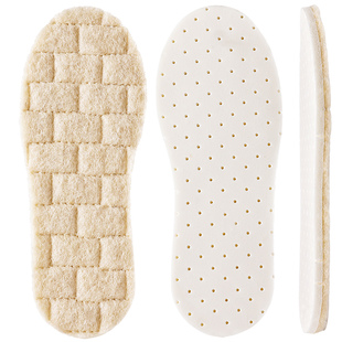 儿童保暖鞋垫超薄乳胶羊毛保暖秋冬季加绒男童女童宝宝专用不挤脚