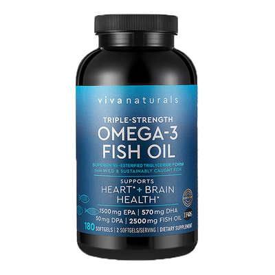 viva美国进口鱼油Omega3180粒