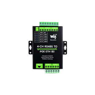 4路RS485转RJ45以太网口POE模块 Modbus网关 工业隔离 串口服务器