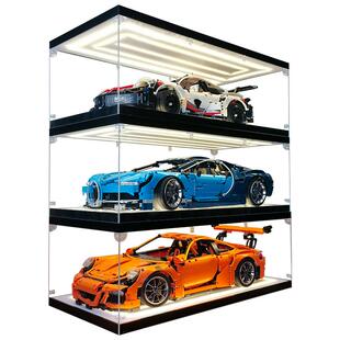 适用labubu搪胶公仔zimomo大首领 阴晴天使手办亚克力防尘展示盒