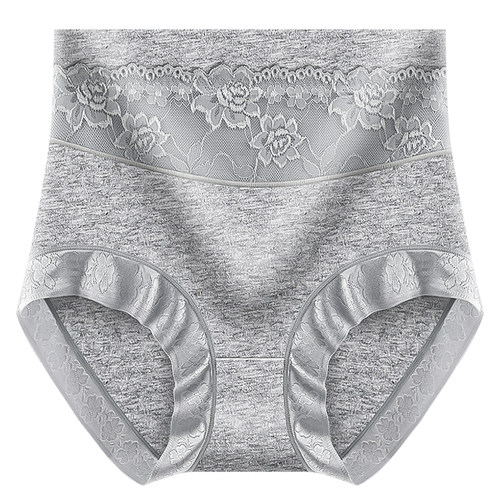 4条装大码内裤女纯棉高腰收腹透气舒适塑身短裤加肥230斤三角裤头