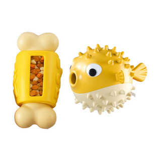 漏食狗狗玩具球发声磨牙清洁口腔耐咬零食舔食比熊消耗体力防拆家