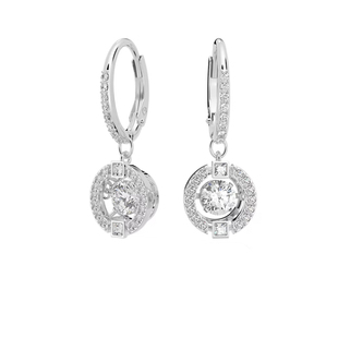 耳坠耳饰 跳动的心耳环配饰女耳扣耳钉长款气质个性简约 水晶灵动