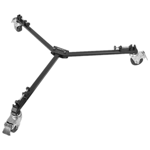 百诺DL06/DL08脚轮 三角架地轮通用型 摄像机三脚架滑轮马蹄形 平面移动橡胶滚轮 微电影拍摄支架底座拖轮