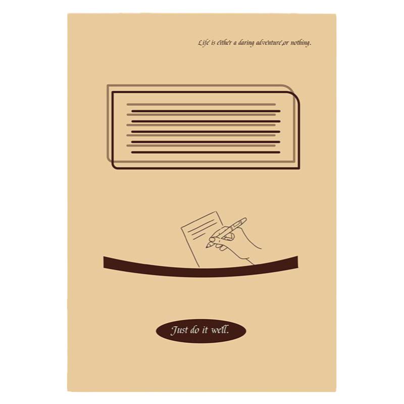 横线草稿本作业纸单线信纸本文稿纸考研英语本子多功能书写信笺纸