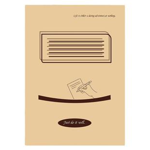 横线草稿本作业纸单线信纸本文稿纸考研英语本子多功能书写信笺纸