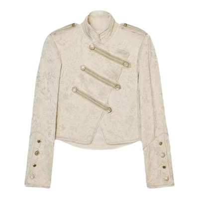 新中式国风元素刺绣提花短外套