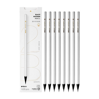 晨光白杆黑木铅笔小学生专用