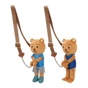 Furyu 搞笑漫画日和 被拘捕的熊吉 背包 毛绒斜挎包 玩偶