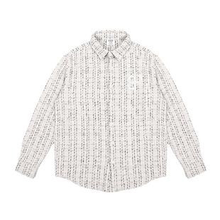 BIPOLAR法式小香风外套男女情侣款高级设计感小众早秋格子衬衫潮