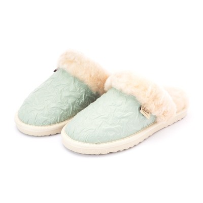 冬季防滑保暖布面包头毛毛拖鞋