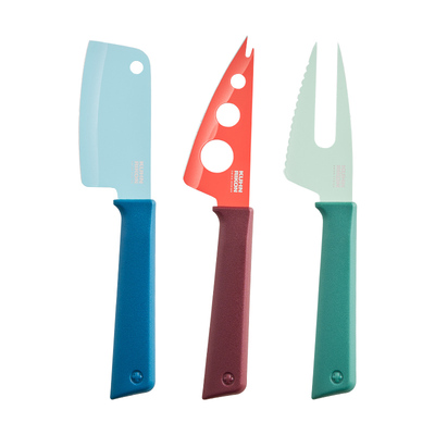 瑞士力康不锈钢芝士刀具套装家用奶酪刀黄油刀迷你面包刀西餐刀