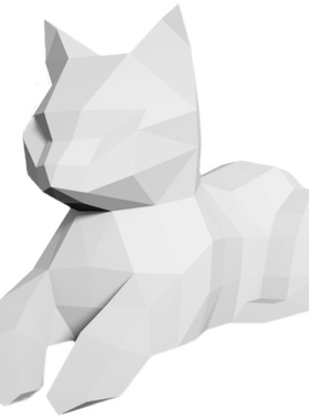 猫咪动物桌面摆件北欧装饰diy