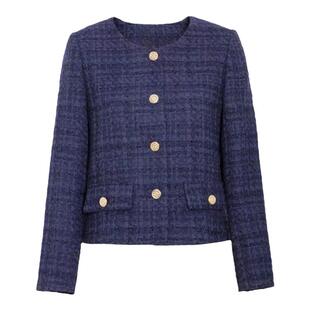 缝纫纸样1028款小香风短款毛呢外套纸样服装裁剪设计样版图DIY