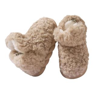 棉鞋女款冬季2025新款全包跟外穿加毛绒厚底家居防滑保暖棉拖女士