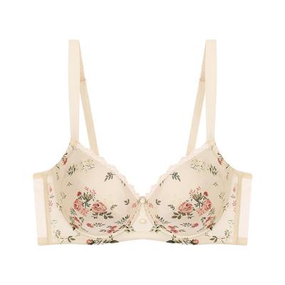 EMMAROSE法式纯欲带甜碎花文胸