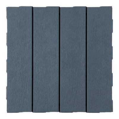 塑木地板户外露台自铺三代免龙骨卡扣硬塑料地板阳台拼装耐磨加厚