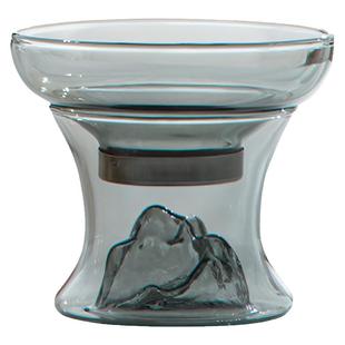 南山先生灵璧玻璃茶滤功夫茶具配件创意玻璃茶漏茶水分离茶道零配