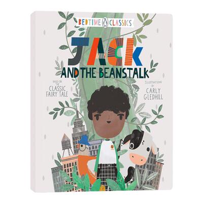 Jack and the Beanstalk 企鹅经典睡前文学 杰克与魔豆 童话故事 哄睡读物 0-2岁 纸板书儿童绘本