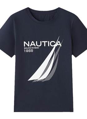 【夏季基本款】NAUTICA童装男童女童短袖T恤夏季新款儿童凉感亲肤