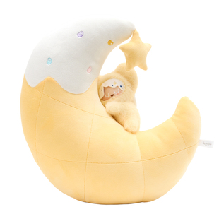 超级元气工厂 阿豆x冲呀饼干人王国系列周边星星月亮毛绒抱枕玩偶