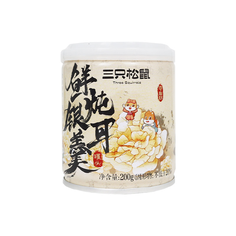 三只松鼠鲜炖银耳羹200g罐装