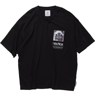 【明星同款】nautica×河村康辅联名日系中性夏季T恤短袖潮男