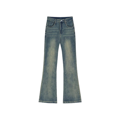 修饰各种腿型，超显瘦微喇牛仔裤