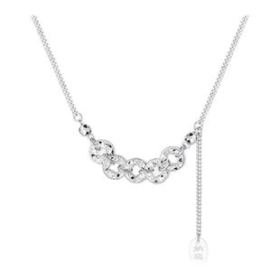 S999纯银五帝钱女生项链新款国风锁骨链高级感七夕送女友生日礼物