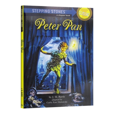 英文原版 Peter Pan Stepping Stones Books Classic 彼得潘 英文版 儿童课外阅读书籍