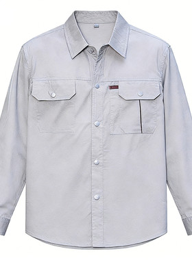 夏季薄长袖工作服套装定制LOGO