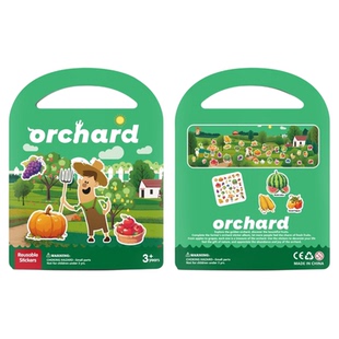 Kids Jelly adhesive sticker book外贸儿童DIY果冻硅胶贴纸书本