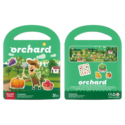 儿童DIY果冻硅胶贴纸书可移除